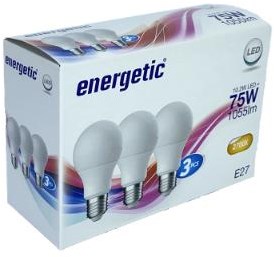 Energetic LED GLS E27 9,6-75W 2700K Mat Boîte A3 - 2740043
