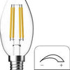 Bougie LED Énergétique E14 4,2-40W 2700K filament clair dimmable - 2720130