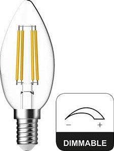 Bougie LED Énergétique E14 4,2-40W 2700K filament clair dimmable - 2720130