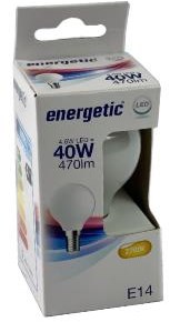 Energetic LED bullet E14 4-40W 2700K filament mat - 2720620