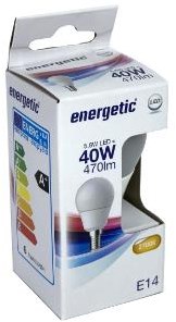 Balle LED énergétique E14 4,9-40W 2700K mate - 2710222