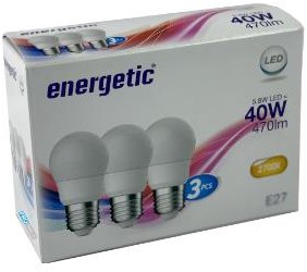 Energetic Energitc Bullet E27 5,6 W Mat Lot de 3