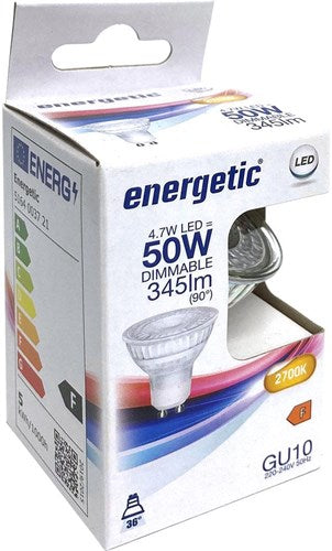 Spot LED énergétique gu10 4,7-50w 2700k dimmable - 2730120