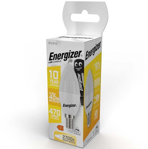 Bougie LED Energizer E14 4,9-40W 2700K mate - 2601010