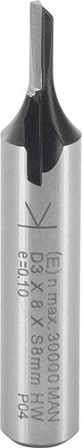 Fraise à rainurer Ent hm 3x12,7x51mm, 1 tranchant tige 8mm - 7910042