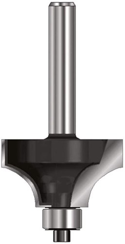 Fraise quart de rond Ent hm r2 avec roulement, queue 8mm - 7909800