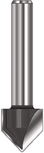 Fraise à rainure en V Ent hm 90 degrés à 12,7 mm, tige 8 mm - 7912048