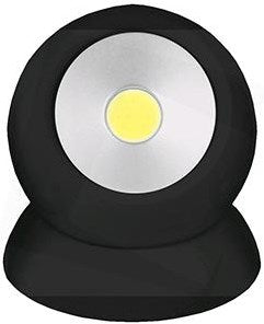 Entac Applique LED avec aimant noir 1w 3xaaa - 5700420