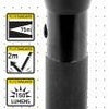 Lampe de poche LED Entac 1w aluminium noir 2xd