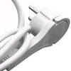 Entac tcd ra 3v 1,5m cordon coudé avec fiche plate + interrupteur blanc - 6872626