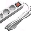 Entac tcd ra 3v 1,5m cordon coudé avec fiche plate + interrupteur blanc - 6872626
