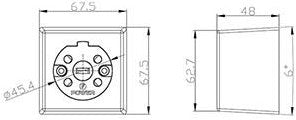 Prise en saillie Enzo abl périlex | 16 a - 4052960