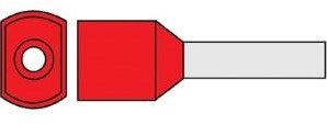 Enzo virole isolée twin 1.0x8 rouge 4422030