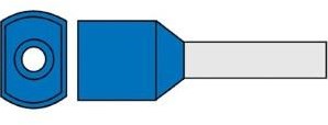 Enzo virole isolée twin 2,5x10 bleu 4422050