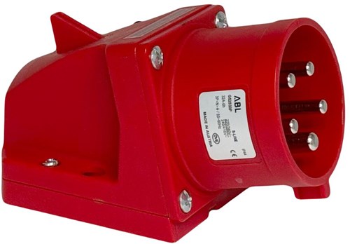 Enzo cee 5p 32a 400v opb wcd rouge avec broches - 6315178