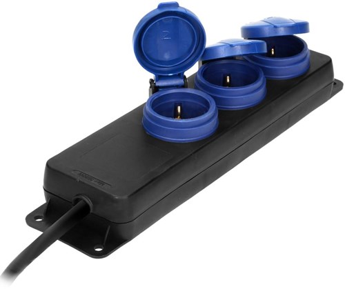 Enzo Chacon boîte de table SWD IP44 4V noir avec valve 3x1,5qmm 3m 6871970