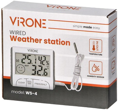 Station météo Enzo Chacon avec capteur extérieur sans fil + baromètre couleur 8150190