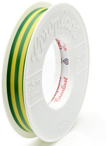Coroplast Enzo 4,5m x 15mm jaune vert 4139300