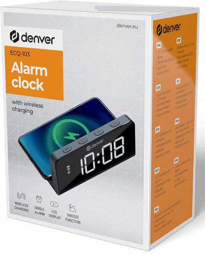 Enzo Denver radio-réveil avec station météo LED noir 8140240