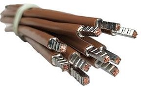 Fil Enzo 6qmm flexible | 35cm marron - 4000530