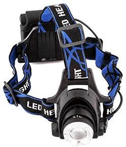 Enzo entac lampe frontale led zoom 5w aluminium noir 4xaa - 5700310