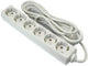 Enzo entac tcd ra cordon 6 voies 3 mètres blanc 6872621