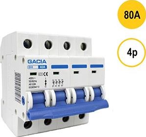 Enzo Gacia interrupteur principal 80a 4p Gacia - 4517777