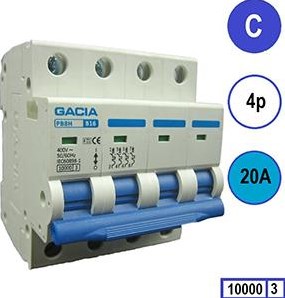 Enzo Gacia installation automate 20a. c chariot 4p gacia - 4517823