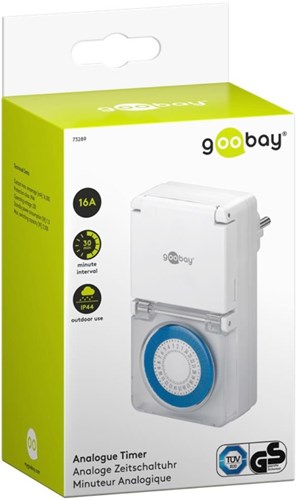 Enzo goobay minuterie horloge programme quotidien boîtier IP44 résistant aux éclaboussures - 8364210