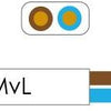 Enzo câble ovale plat 2x0,75 qmm couleur blanc - 1227000