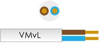 Enzo câble vmvs 2x0,75 qmm argent transparent - 1227130
