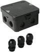 Boîte de câble Enzo attema ak1 | + 3 presse-étoupes m20 ip65 noir - 4034021