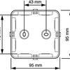 Boîte de câble Enzo attema ak1 | + 3 presse-étoupes m25 ip65 noir - 4034023