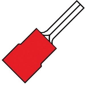 Enzo cosse broche rouge 9,5mm 4433120