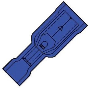 Enzo cosse fiche ronde femelle ISO bleu 5mm - 4433370
