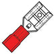 Enzo cosse fiche plate femelle rouge 6,3x0,8mm - 4433020