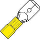 Enzo cosse fiche plate mâle jaune 6,3x0,8mm - 4433610