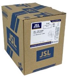 Support de serrage Enzo nylon 031 16-22 gris JSL boîte de 50 pièces - 4113295