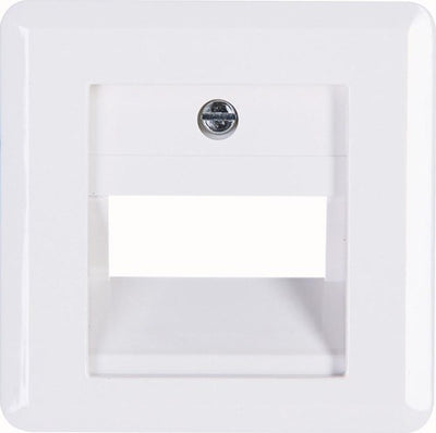 Enzo kopp hk02 plaque de recouvrement blanche isdn double 4621060