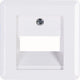 Enzo kopp hk02 plaque de recouvrement blanche isdn double 4621060