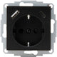 Enzo kopp hk07 prise encastrable anthracite | ra + usb +usb-c - 4623113