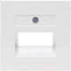 Enzo kopp hk07 plaque de recouvrement blanche isdn double 4622060