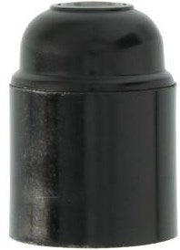 Douille Enzo e27 lisse noir - 6042700