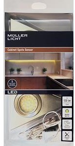 Enzo LED triangle spot set a3 | 7,5w | capteur infrarouge | 3000k | histoire de l'acier - 5018355