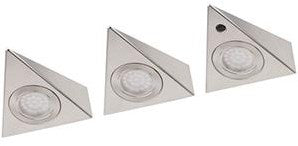 Enzo LED triangle spot set a3 | 7,5w | capteur infrarouge | 3000k | histoire de l'acier - 5018355