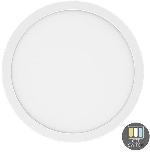 Downlighter à panneau LED Enzo | blanc | 6-18w | tri-blanc + capteur hf | cct3000-4000-6000k | 6-12-18s | diamètre 230mm - led2570