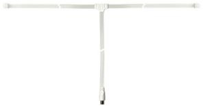 Antenne ruban Enzo 1,8 m. avec prise de comptoir TV 2093005