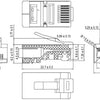 Prise modulaire Enzo 8p 8c rj45 blindée par pièce 2575189