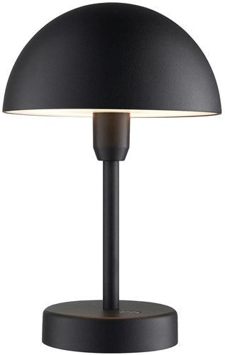 Lampe de table rechargeable Enzo | ellen à emporter 25cm noir - 4808196
