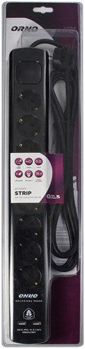 Parasurtenseur Enzo | 8 fois | 3m | 2x USB noir - 3873780